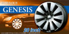 Aoshima 54666 Tuned Parts 75 1/24 Fabulous Genesis 20 inch Tire & Wheel Set