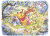 Tenyo Japan Jigsaw Puzzle D-500-421 Disney Winnie-the-Pooh (500 Pieces)