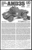 Tamiya 32411 French Armored Car AMD35 (1940) 1/35 Scale Kit