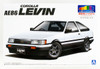 Aoshima 54956 Toyota AE86 Levin 1983 White/Black 1/24 Pre-painted model kit
