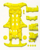 Tamiya 95356 Mini 4WD Fluorescent Chassis Set VS Chassis (Pink/Yellow)
