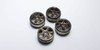 Kyosho IFH005BC 6-Spoke Wheel (Black Chrome/4pcs)