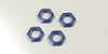 Kyosho IFW336BL Wheel nut with nylon(Blue/4pcs)