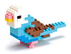 Kawada NBC-016 nanoblock Budgerigar (Blue Opalin Bird)