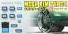 Aoshima 48061 MEGA RIM TYPE-1 24 inch Wheel & Monitor Parts Set 1/24 Scale Kit