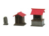 Sankei MP04-55 Japanese Small Shrine B 1/150 N Scale Paper Kits