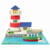 Sankei MP05-08 Lighthouse & Canal Boat Non-Scale Miniature Art Paper Kits Paper Kits
