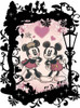 Yanoman Prism Art Jigsaw Petit Puzzle 97-188 KIRIART Mickey & Minnie (70 Pieces)