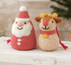 Hamanaka H441-399 Felt Wool Mascot Christmas Santa Claus & Reindeer Kit