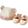 Hamanaka H434-509 Organic Cotton Handicraft Kit Baby Bear Hat & Shoes