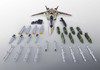 Bandai DX Chogokin Macross Plus YF-19 Full Set Pack Figure
