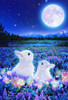 Beverly Jigsaw Puzzle M81-559 Wilfar Rabbits Waiting for the Moon (1000 S-Pieces)