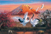 Yanoman Jigsaw Puzzle 10-1319 Japanese Art Tatsuji Kajita Reiho Bukaku Cranes (1000 Pieces)