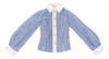 Azone ALB165-BLE Forest Cloth Store "PNXS Pin Striped Cleric Shirt" Blue Stripe