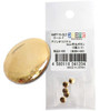 Azone AMP115-GLD Azone Original 6mm Chest Round Button Gold