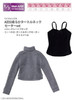 Azone FAO040-GRB Azo 2 Soft Turtlenec Sweater Set Gray x Black