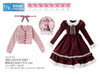 Azone FAR190-BDP for 50cm doll Dreaming Maiden's Clarion Set Bordeaux x Pink