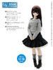 Azone FAR193-GRB for 50cm doll Ribbon Cami & Off Shoulder Knit Set Gray x Black