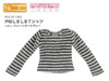 Azone POC391-GRG PNS Shimashima T-Shirt Gray x Dark Gray