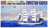 Aoshima 1/350 Sailing Ship Christian Radich Plastic Model