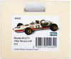 Ebbro 44262 Honda RA273 1966 Mexico GP No.12 ( White ) 1/43 scale
