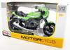 Aoshima Skynet 05030 Kawasaki Z900RS Metallic Cafe Vintage Lime Green 1/12 Scale Finished Model