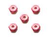 Tamiya Mini 4WD 95426 2mm Aluminum Lock Nut (Pink 5 pcs.)