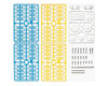 Tamiya 69925 Ladder-Chain (Blue/ Yellow) & Sprocket (White) Set