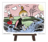 Yanoman Jigsaw Puzzle 2301-04 Moomin In the Spring Stream (150 Plastic Pieces)