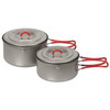 Evernew ECA259R Ultralight Series Titanium Ultra Light Pot Set S