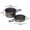 Evernew ECA418 Ceramic Series Titanium Non-Stick Pot DX3