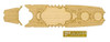 Fujimi FUNE NEXT 001 EX-1 IJN Battleship Yamato Wooden Deck Sticker 1/700 Scale