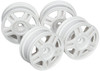 Tamiya 54674 (OP1674) White Split 5-Spoke Wheels 26mm Width/+2 Offset (4pcs)