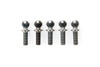 Tamiya 54208 (OP1208) 5x8mm Aluminum Hex Head Ball (Fluorine Coated, 5pcs)