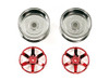 Tamiya 54553 (OP1553) 6spk2pc Wheels ( 26mm Width/ Offset +6/ Red Plated)