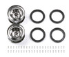 Tamiya 54101 (OP1101) CR01 Metal Plated Wheels Offset 0 (2 pcs)