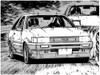 Aoshima Initial D: Wataru Akiyama AE86 Levin 1/24 Scale kit