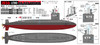 Pit-Road 1/350 JMSDF Submarine SS-573 Yushio Plastic Model
