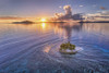 Yanoman Jigsaw Puzzle 10-1345 KAGAYA Small Paradise Jeep Island Sunset (1000 Pieces)