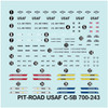 Pit-Road Skywave S47 Modern U.S. Air Force Set 2 1/700 Scale Kit
