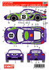 Studio27 ST27-DC993 Porsche Cayman `HIPPY` #3 LAGUNA SECA 2011 Decal for Fujimi 1/24