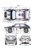 Studio27 ST27-DC1120 Lancia Super Delta `Matin` #2#4 Portugal/#1 #6 Acropolis/#1#3 1000Lakes/#1#5 Safari 1992 Decal for Hasegawa 1/24