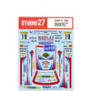 Studio27 ST27-DC1132 Lancia Super Delta `Valvoline` Monte-Carlo 1996 Decal for Hasegawa 1/24