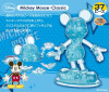 Hanayama Crystal Gallery 3D Puzzle Mickey Mouse (Classic Blue) 4977513076012