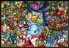 Tenyo Japan Pure White Jigsaw Puzzle DP-1000-027 Disney Alice in Wonderland Stained Glass (1000 Pieces)