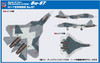 Pit-Road 1/144 Aircraft Russian Air Force Jet Fighter Su-57 Plastic Model