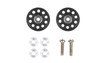 Tamiya Mini 4WD 95499 Lightweight 13mm Aluminum Ball-Race Rollers (Black)