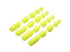 Tamiya Mini 4WD 95496 Lightweight Plastic Spacer Set (12/6.7/6/3/1.5mm) (Fluorescent Yellow)