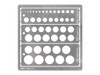 Tamiya 74150 Modeling Template (Circle 1-12.5mm)