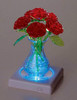 Beverly Crystal 3D Puzzle 485391 Six Roses Red (47 Pieces)